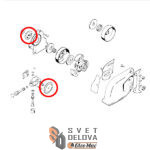 Zupčanici uljne pumpe za Stihl 030 031 032 set zamenski - Slika 2
