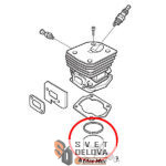 Klip za Husqvarna 350 fi 44 mm bolcna 10 mm zamenski - Slika 2
