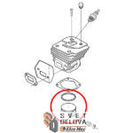Klip za Husqvarna 359 fi 47 mm bolcna 12 mm zamenski - Slika 2