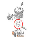 Klip za Husqvarna 141 142 fi 40 mm bolcna 10 mm zamenski - Slika 2
