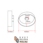 Lančanik za Husqvarna 357 359 3/8" sa prstenom zamenski - Slika 2