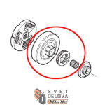 Lančanik za Husqvarna 357 359 3/8" sa prstenom zamenski - Slika 3