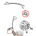 Prekidač gašenja za Husqvarna 61 66 137 141 142 266 268 281 288 zamenski - Slika 3